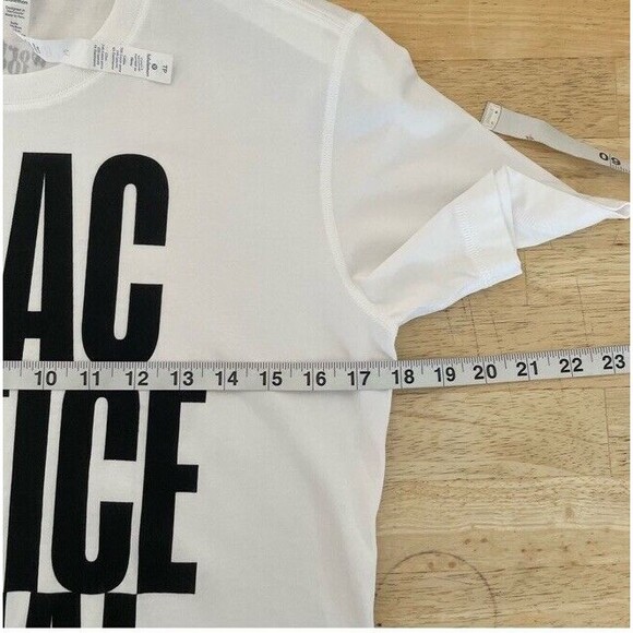 Lululemon Practice Equality Unisex Pima Cotton Short Sleeve White Tee New XS - Picture 5 of 6